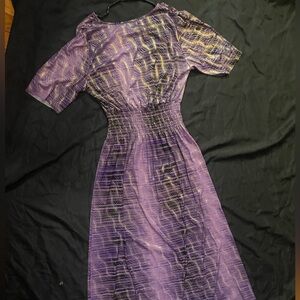 Purple & Gold Shimmer Dress